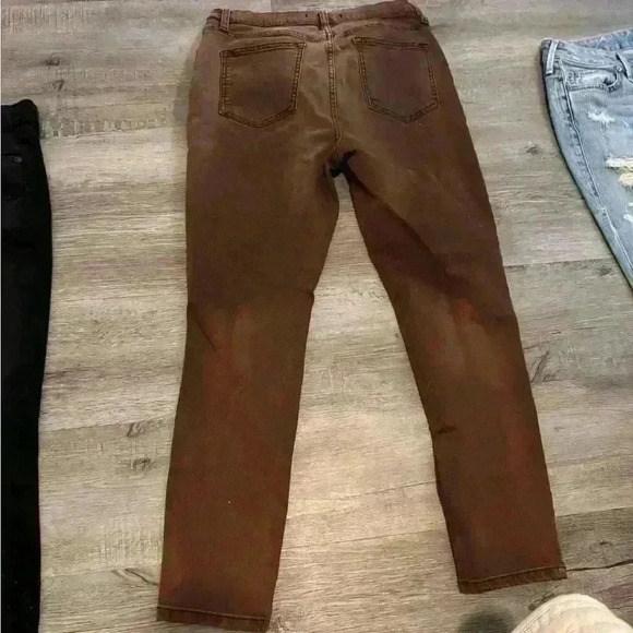Free People Rust Brown Skinny Denim Jeans Stretch Fall Boho SZ 29 61855-16515125 - Picture 6 of 7